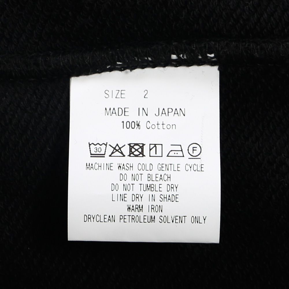 GYM SHORTS - BLACK / オーガニックコットンヘビー吊裏毛 - ジムショーツ / A26A09PT02B