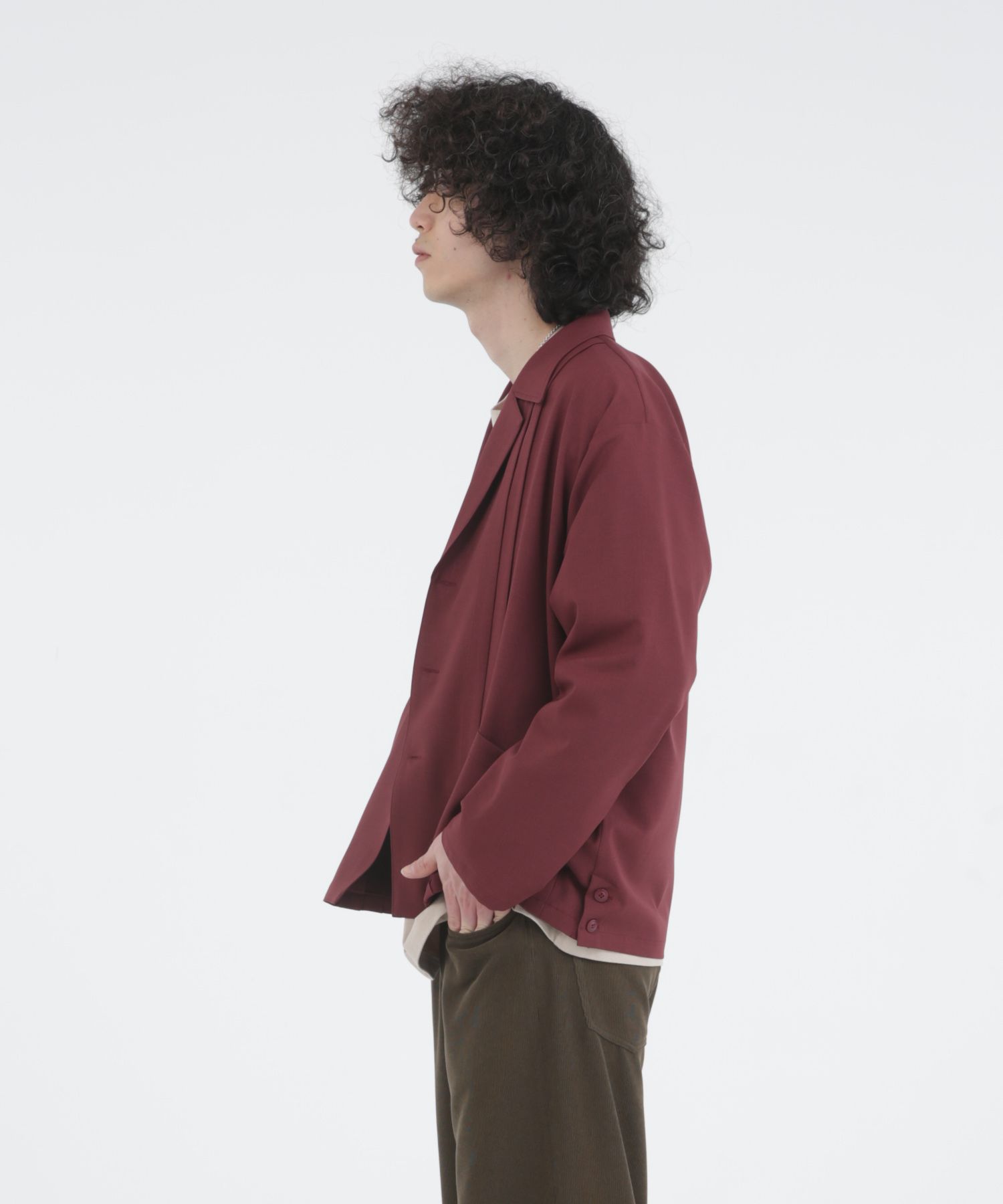 WORSTED WOOL-LIKE TWILL JK / シャツジャケット / 378205