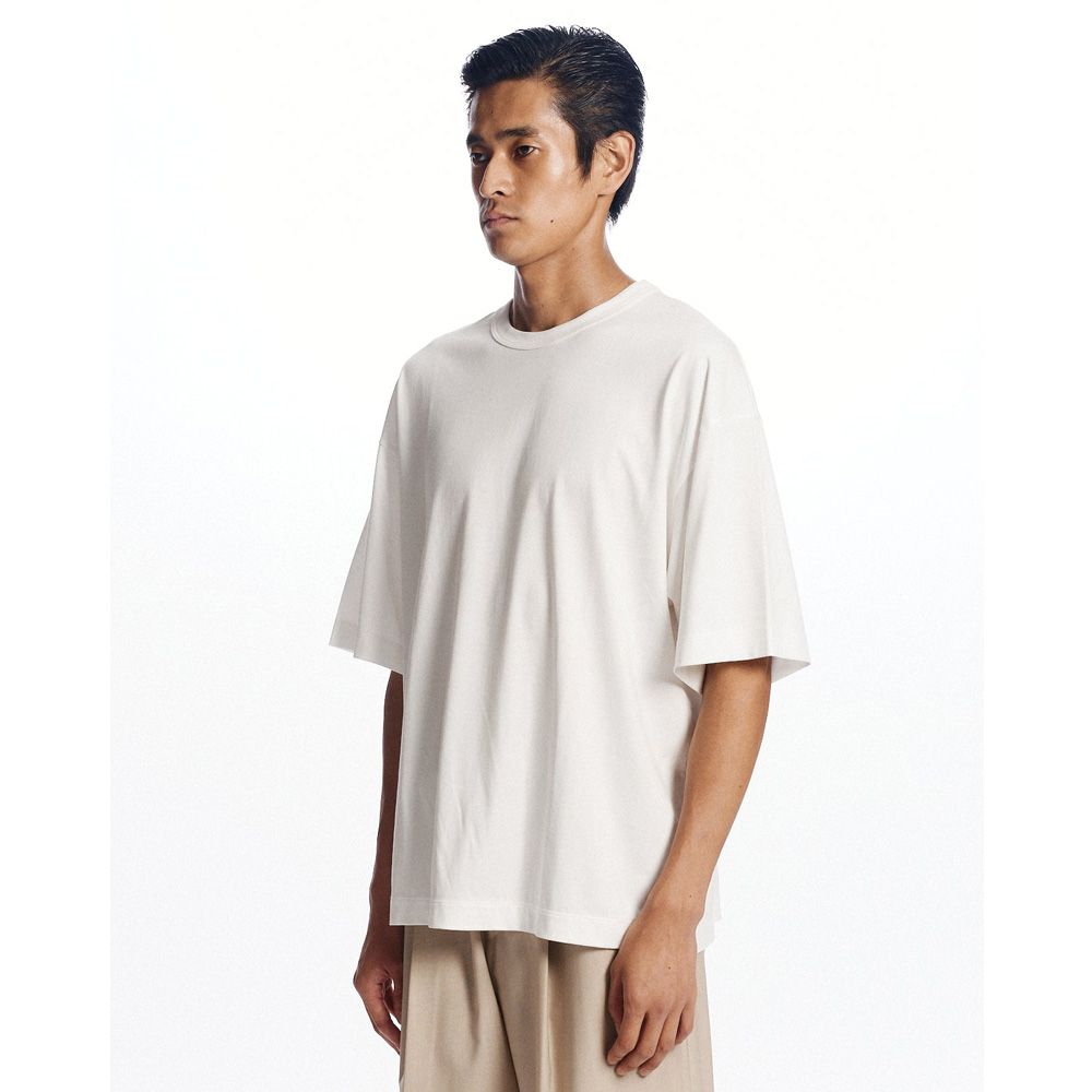 COMFORT FIT Tee - WHITE / オーガニックGIZA 80/3 天竺 サバイバルクロス® - コンフォートフィットTee / A26A19CS02B
