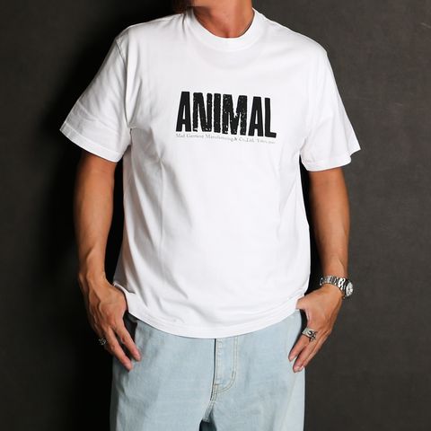 ANIMAL X TEE - WHITE / Tシャツ / 24'SPT-0701
