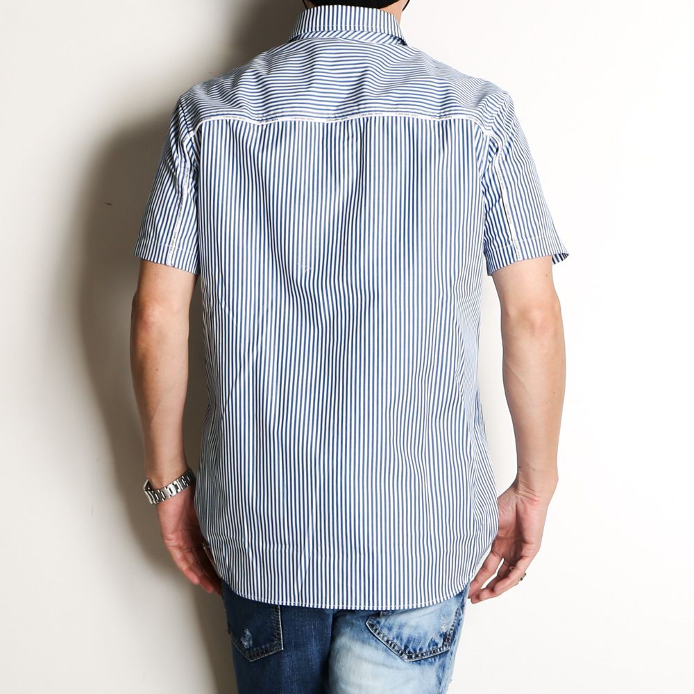 LOGO PIPING RELAXED SHIRT / 半袖シャツ / J323581