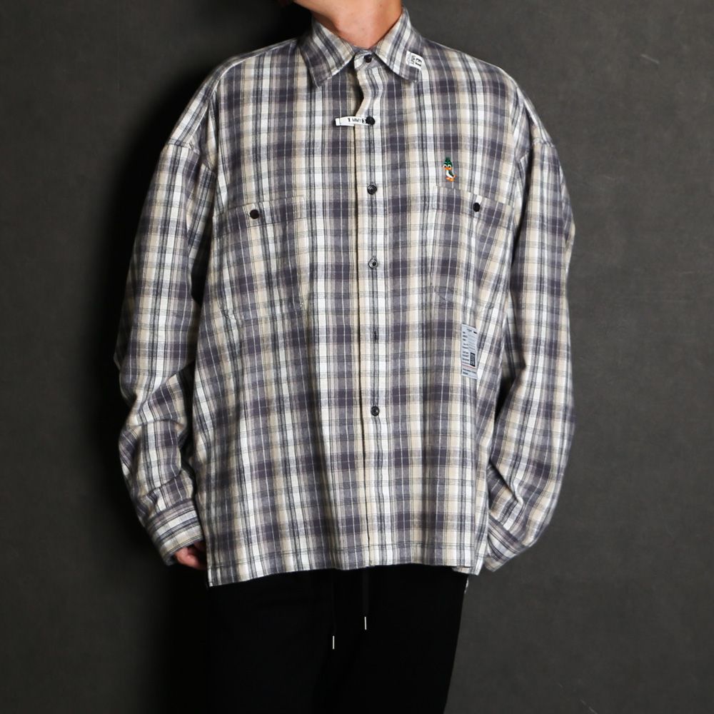 Check Long Sleeve Shirt - Black / チェック ロングスリーブ シャツ / J17SH186