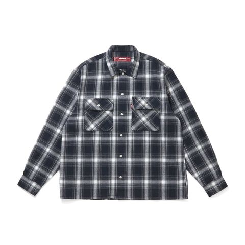 Ombre Check L/S Shirt (26ss) - Blue / オンブレチェックシャツ / HS-020526