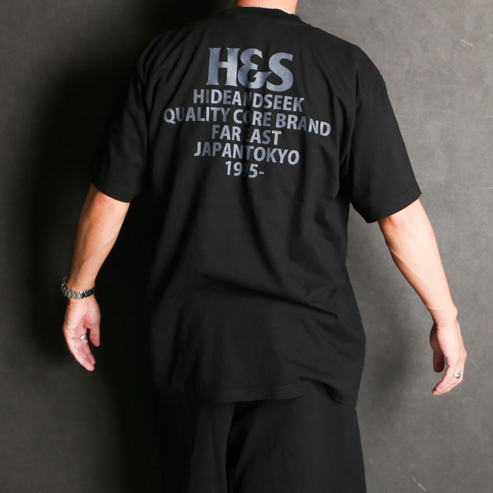 HideandSeek - Logo S/S Tee-1 (24ss) BigSilhouette - BLK / Tシャツ / HT-060324  | chemical conbination