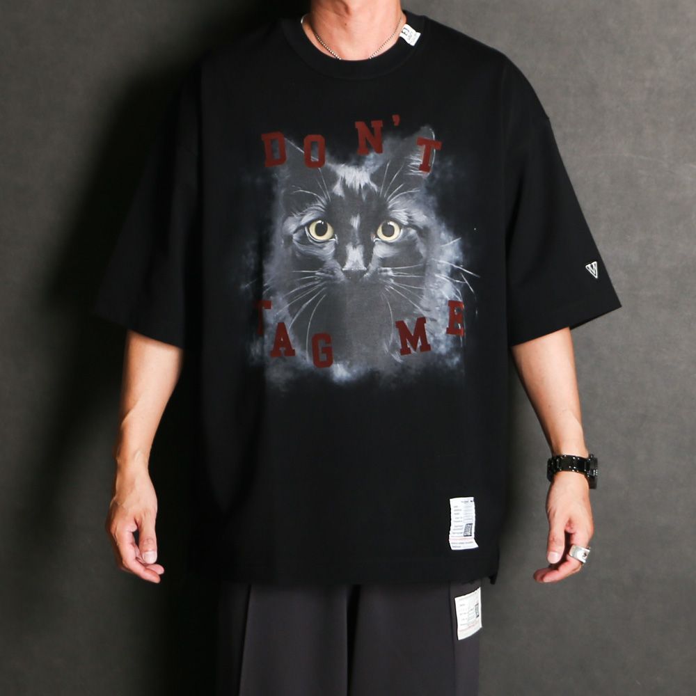 Cat Printed T-shirt - BLACK / キャット プリント Tシャツ / J17TS823