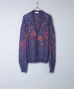 TIE DYE JQ KNIT CD / ジャガードニット カーディガン / 280201