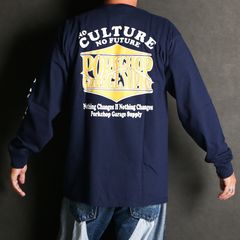 WAVE LOGO L/S TEE - NAVY / ロングスリーブTシャツ