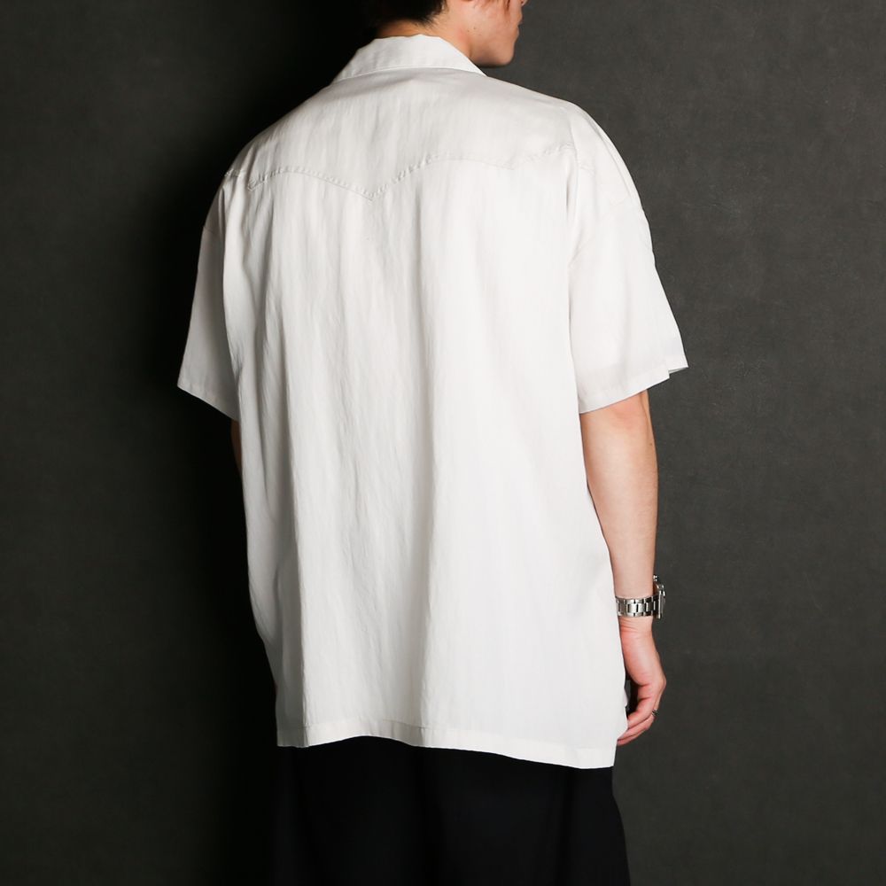 TE TWILL WIDE WESTERN H/S SH / ウエスタンヨーク ワイドシルエットシャツ / 379116