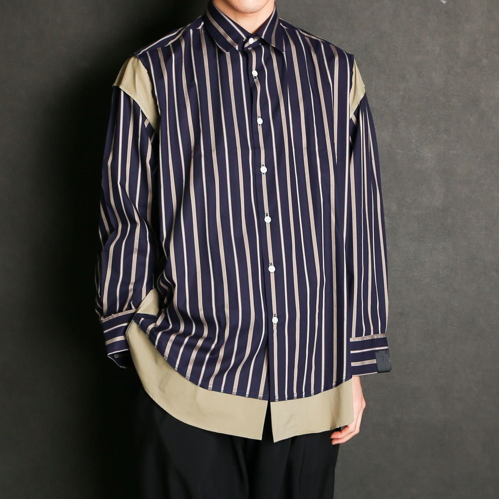 N.HOOLYWOOD - L/S SHIRT / 2211-SH27-022 peg | chemical conbination