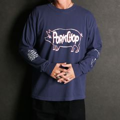 SCUM PORK L/S TEE - NAVY / ロングスリーブTシャツ