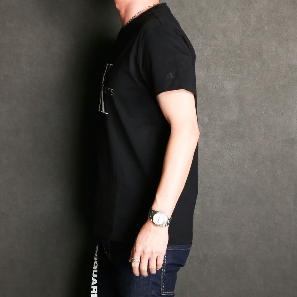 A- MONOGRAM EMBRO W/O BOX REG SS - BLACK / Tシャツ / J320770