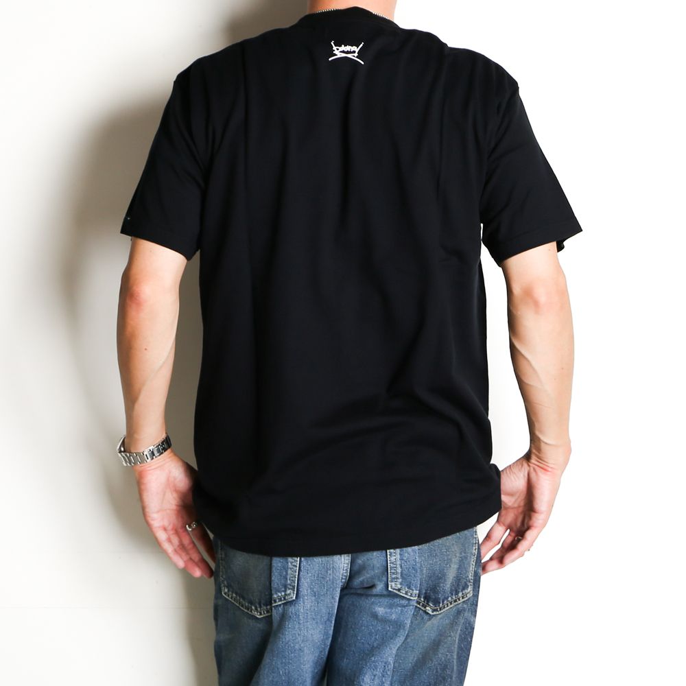 × baanai / "EXPERIMENTALISM" Black T-SH EXPERIMENTALISM T-SH / 2206-6003