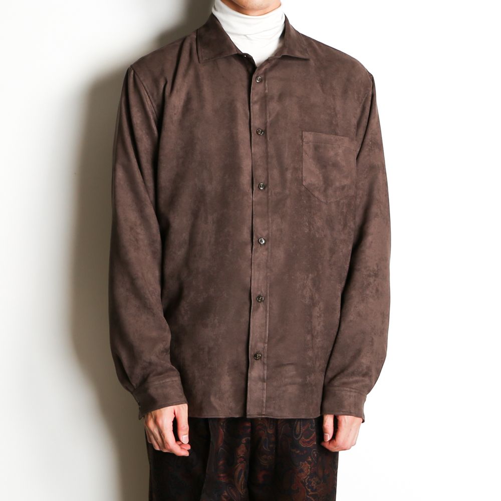 eco suede big shirt / エコ スエード ビッグ シャツ