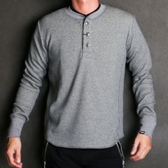 BOMBER HEAT® THERMAL L/SL HENLEY-NECK SHIRTS / 裏起毛 サーマル ヘンリーネックロングスリーブTシャツ / TCS-F2002