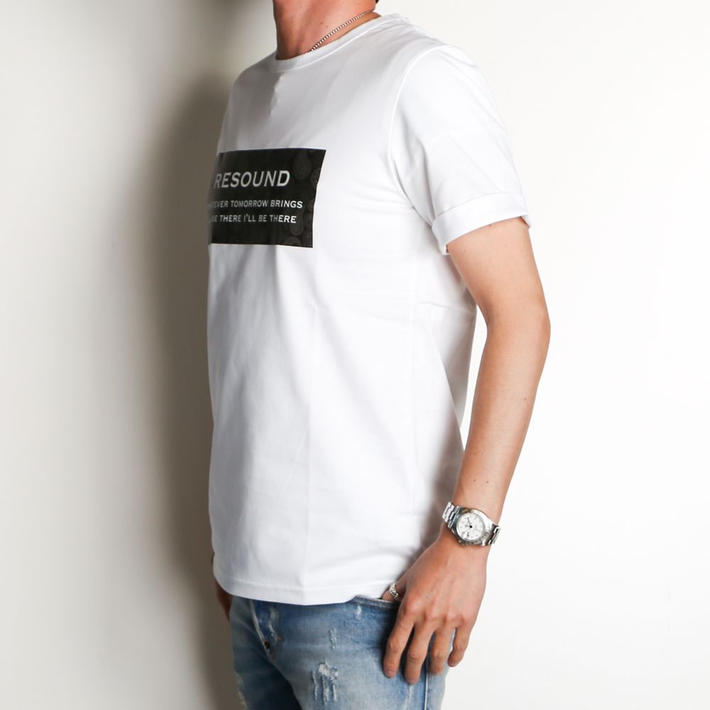 BANDANA BOX ROGO ROLL UP JERSEY TEE /  プリントTシャツ / RC19-T-007
