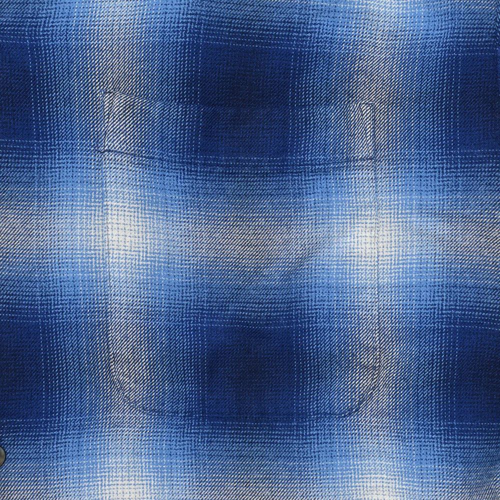 R.Flannel Ombre Open Collar SH - BPT / 2604-5002