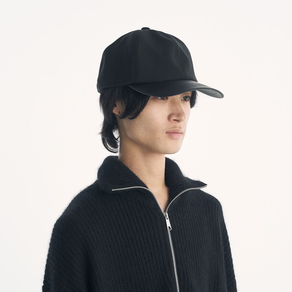 ×CA4LA / LEATHER B.B CAP - BLACK / ベースボールキャップ / VTM-26-A-121