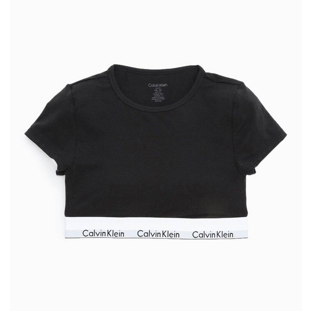 【JENNIE／ジェニー着用商品】 T-SHIRT BRALETTE - MODERN COTTON - BLACK / Tシャツ ブラレット / QF7213AD