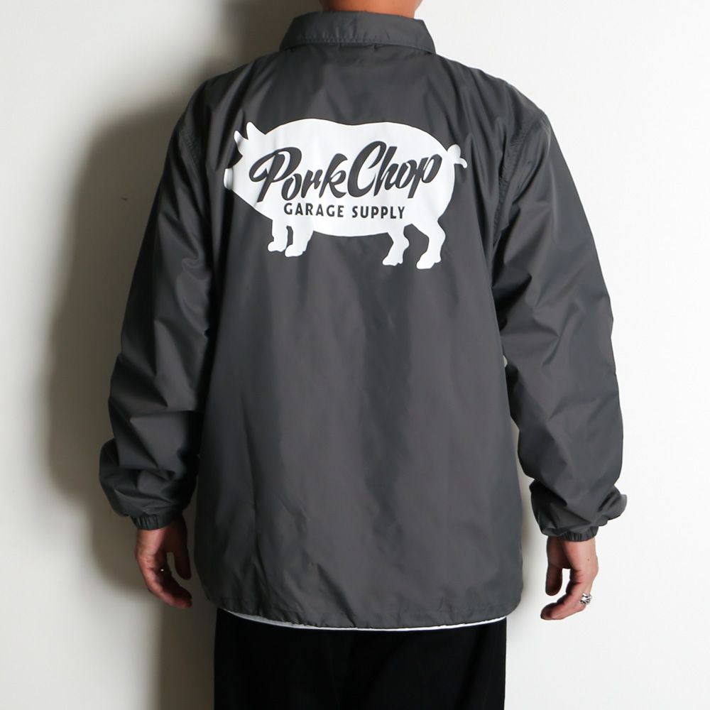 SCRIPT PORK COACH JKT - CEMENT / コーチジャケット