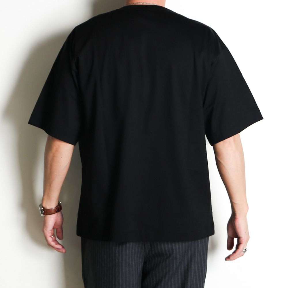 COMFORT FIT Tee - BLACK / オーガニックGIZA 80/3 天竺 サバイバルクロス® - コンフォートフィットTee / A26A19CS02B
