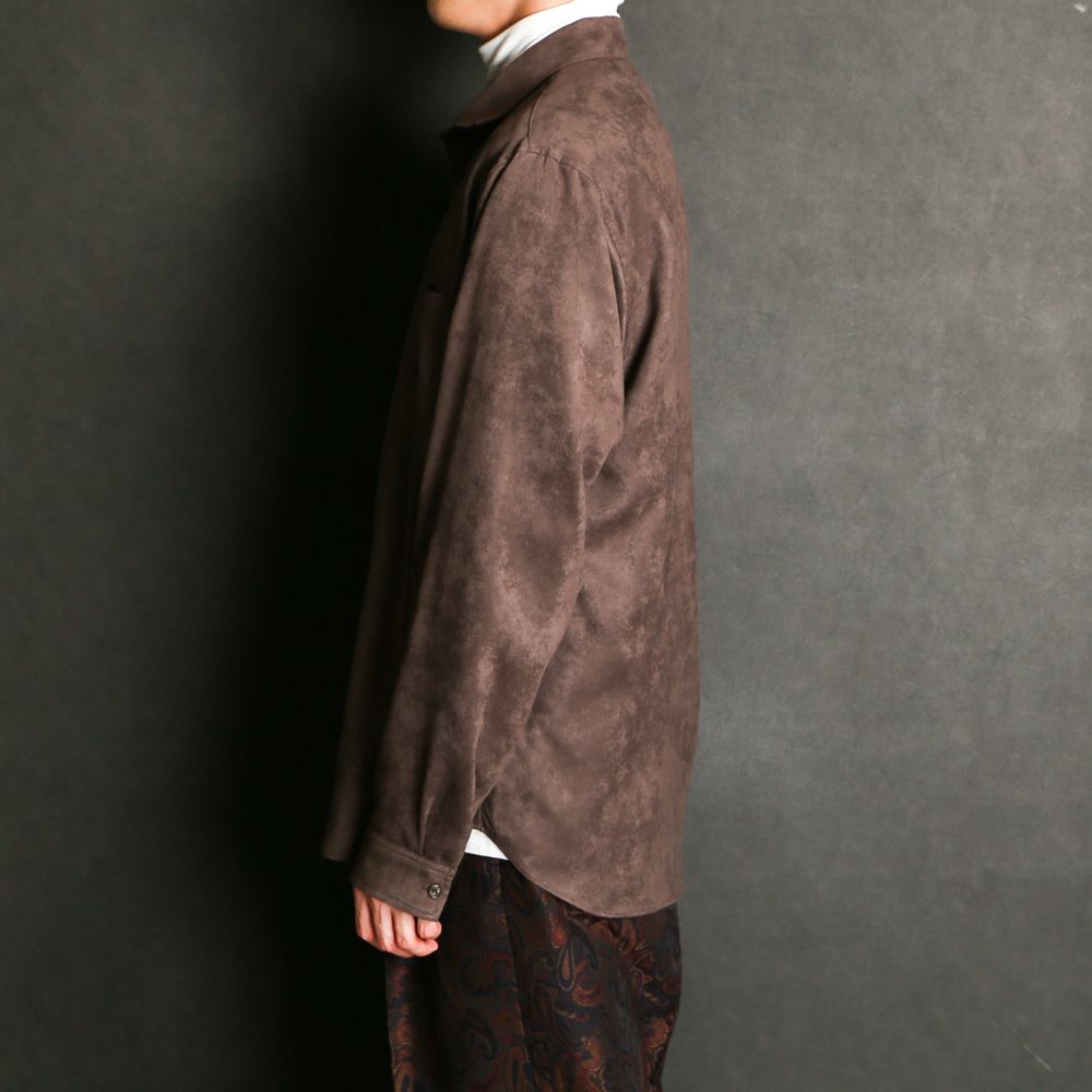 ECO SUEDE SH / エコスエード プレーンシャツ / 379207