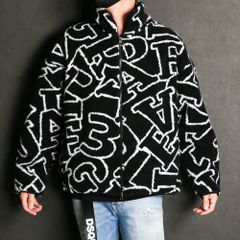 DIAGONAL LOGO BOA JACKET / ダイアゴナルロゴ ボア トラックジャケット / USO-21055