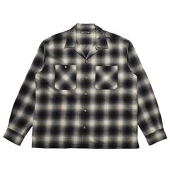 C.Flannel Ombre Open Collar SH - BLT / 2509-5004