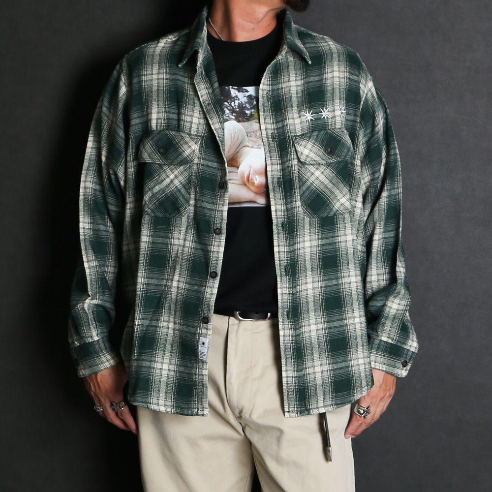 Flannel Shirt - Green / フランネルシャツ / GD0468