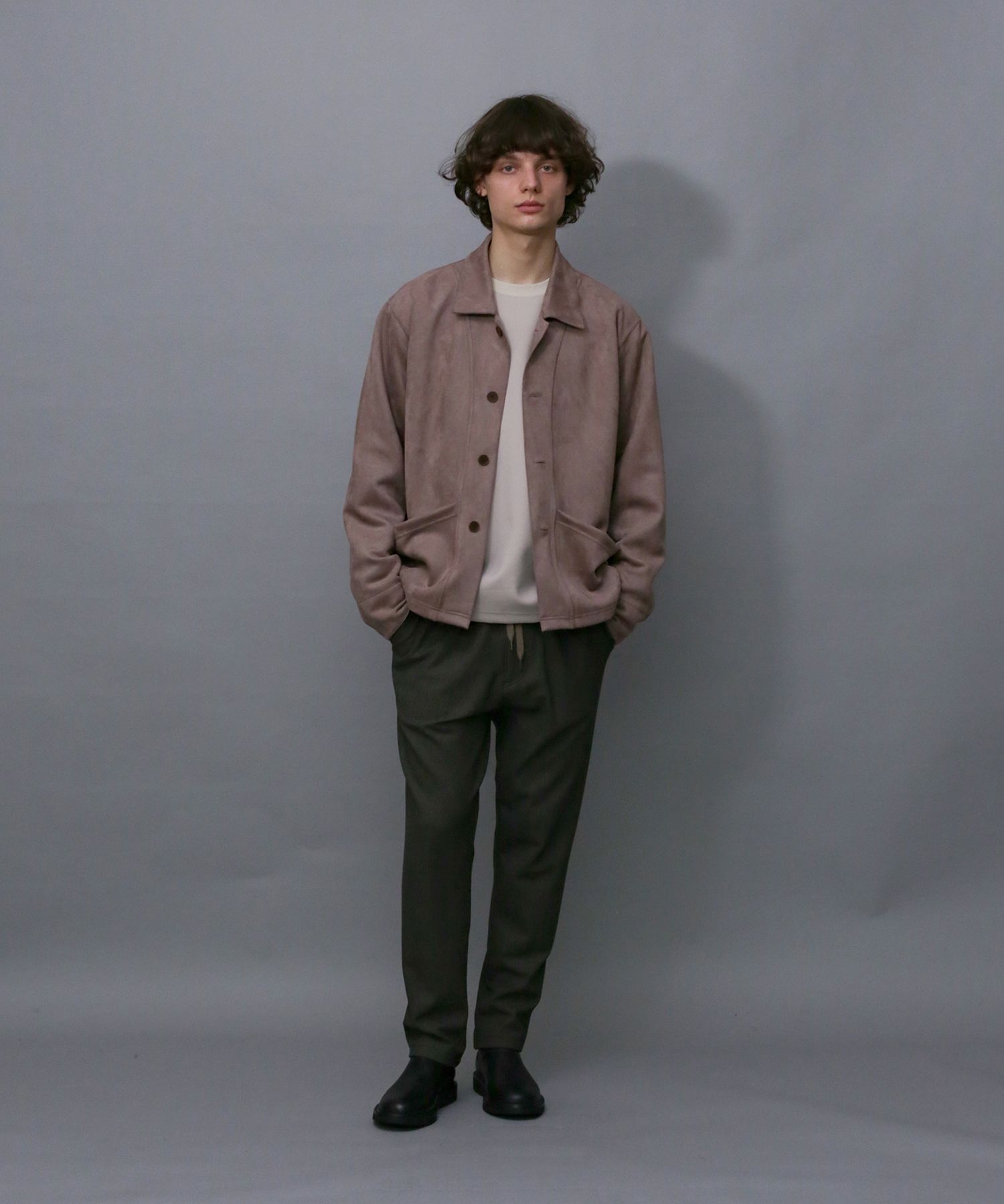 TECH KNIT SUEDE JK / ダンボールスエード カバーオール / 179204