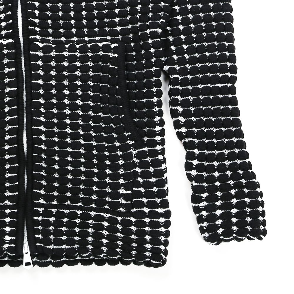 BIG WAFFLE "3" KNIT HOODIE / ビッグワッフル ジップパーカー / USO-21029
