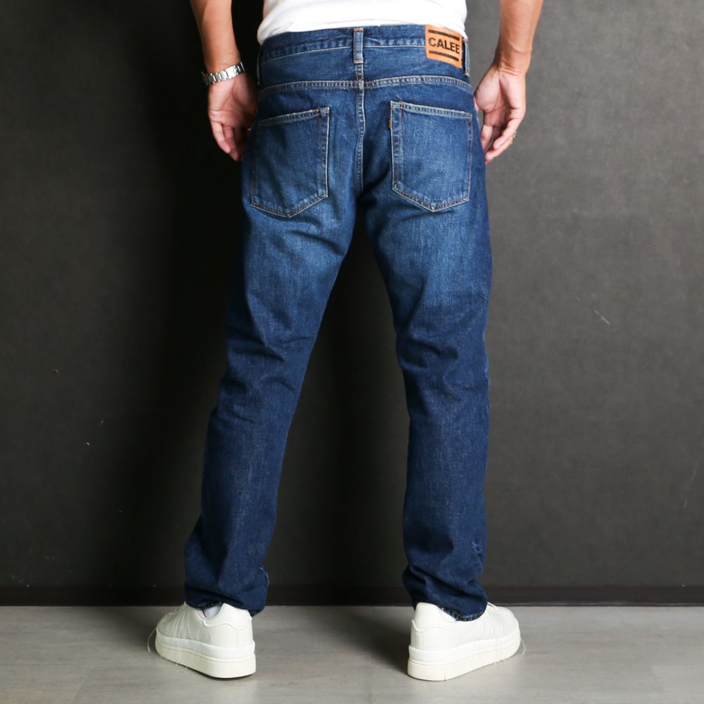 CALEE - VINTAGE REPRODUCT TAPERED DENIM PANTS <OW CALEE - VINTAGE REPRODUCT TAPERED DENIM PANTS <OW