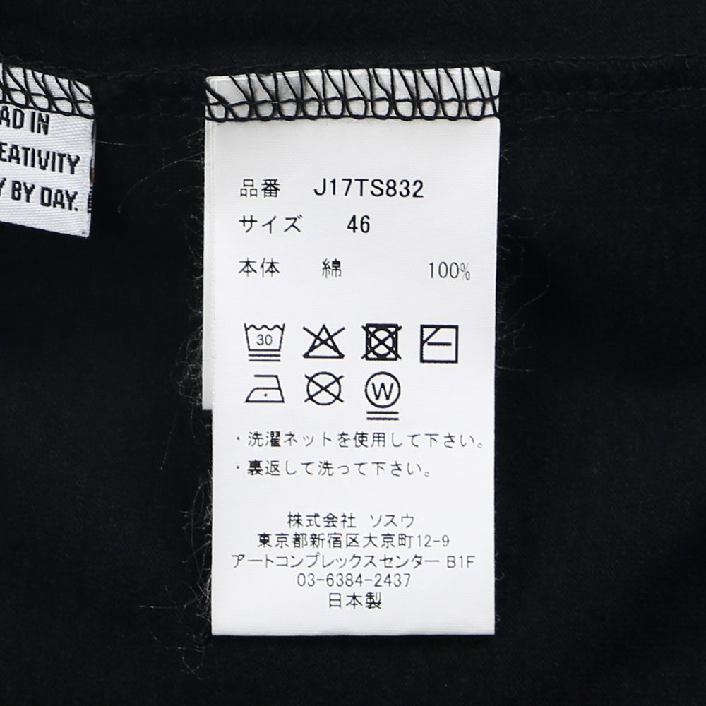 Leon Printed T-shirt - BLACK / レオン プリント Tシャツ / J17TS832