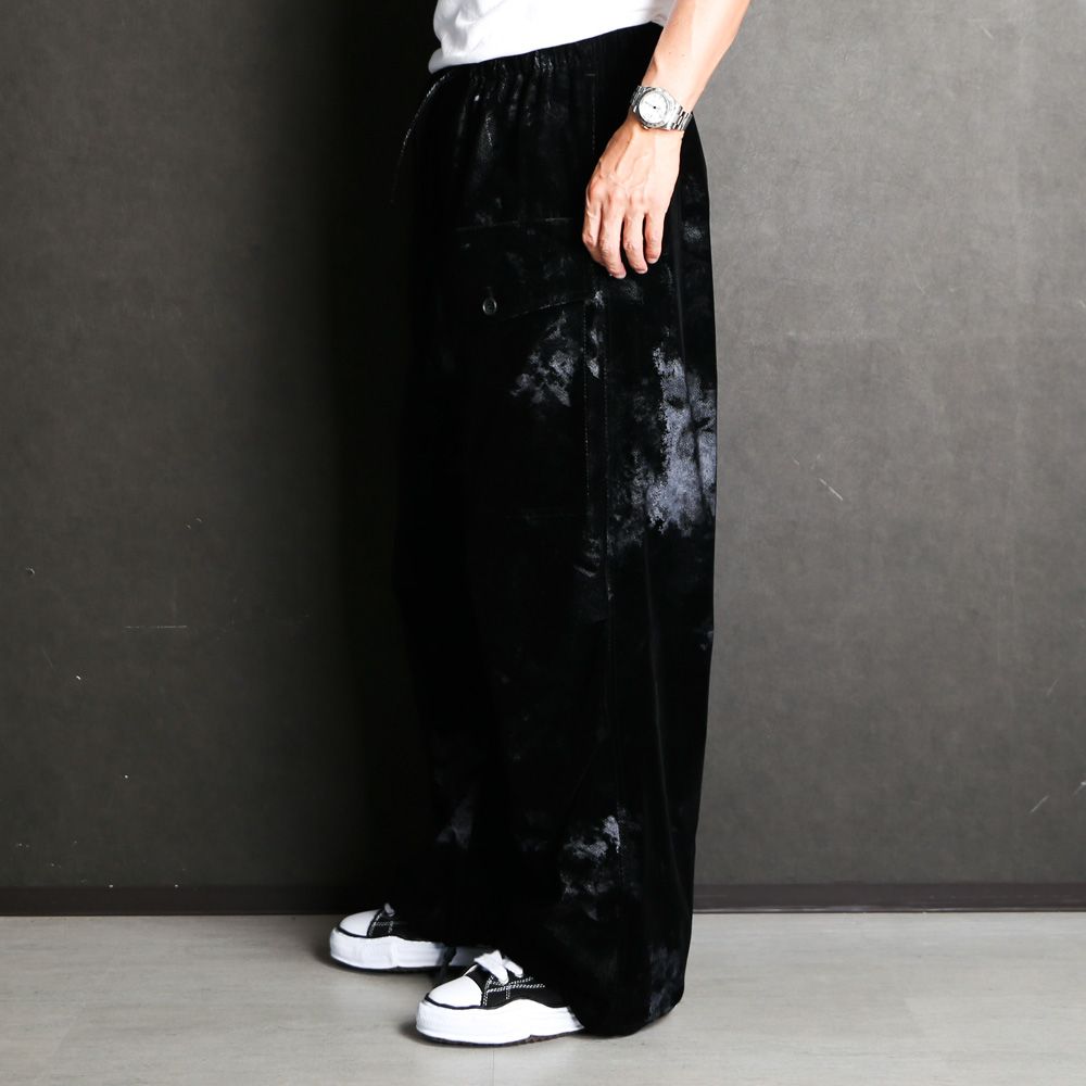 "FLOCKY + PIGMENT PRINT" PARACHUTE PANTS / パラシュートパンツ / TA23AW-PT018