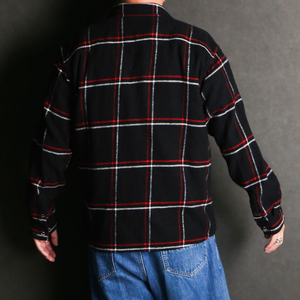 COTTON FLANNEL CHECK SHIRT-  RED / チェックシャツ / 25'RS-0907