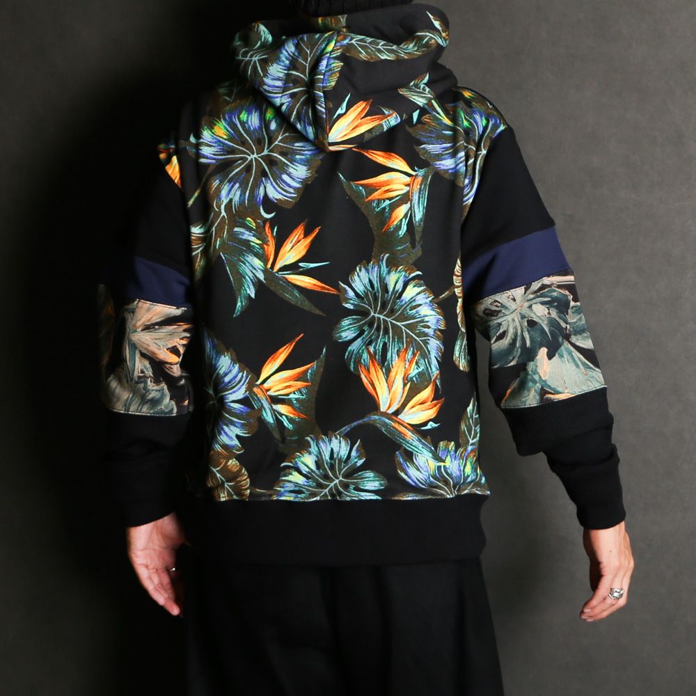 PHENOMENON - MULTI PATTERN SLEEVE BOTANICAL P.O HOODED / プル