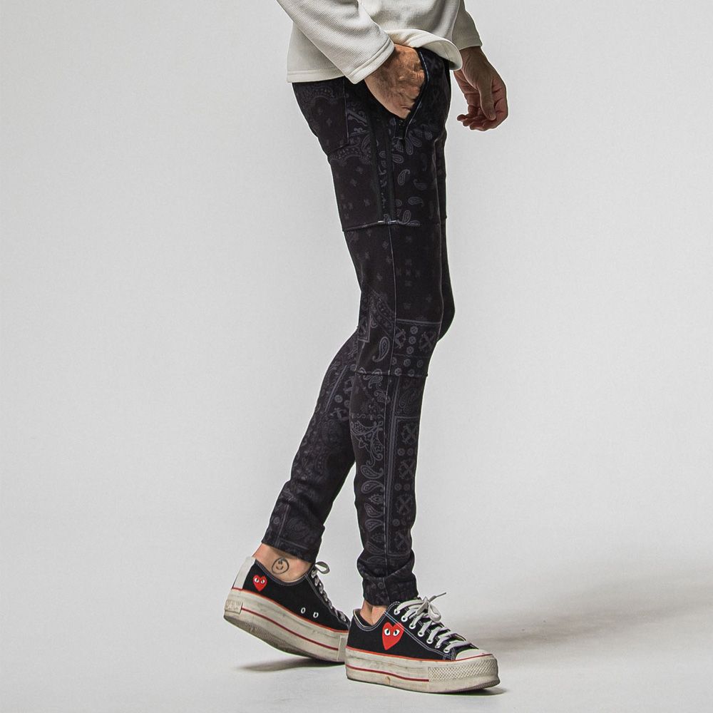 Johnson LINE HEAT PT - paisley BK / ジョンソンラインヒートパンツ / RC38-ST-009H