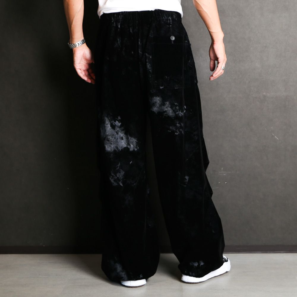 "FLOCKY + PIGMENT PRINT" PARACHUTE PANTS / パラシュートパンツ / TA23AW-PT018