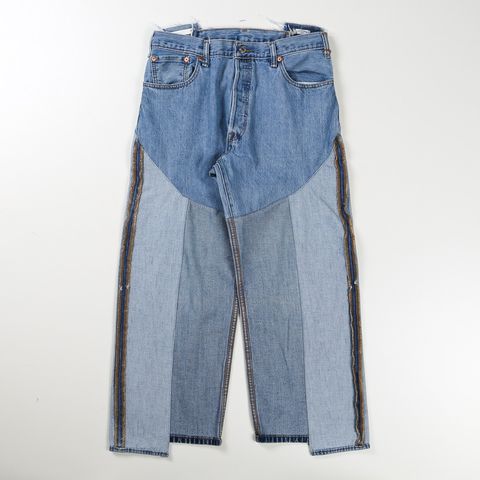 【サイズ W34】 OLD PARK×MINEDENIM / Inside_out Chaps Jeans / MND-25SSOP002