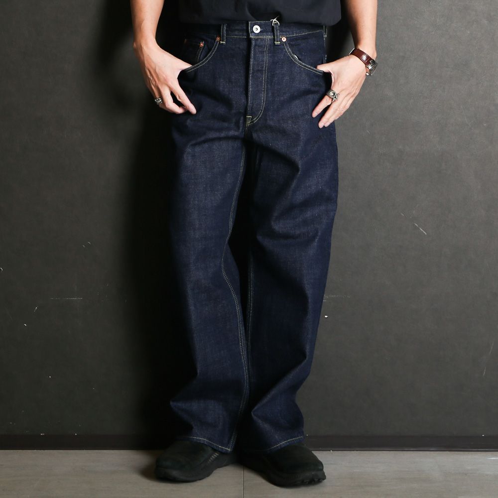 CLEAN CYLINDER FIT JEANS - INDIGO O.W / オーガニックコットン 13.5oz セルビッチデニム - クリーンシリンダーフィットジーンズ / M26A10PT02C