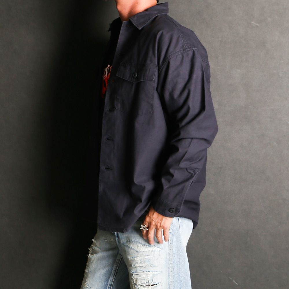 UTILITY SHIRT - Black / ミリタリーシャツ / 1242019