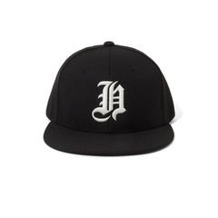 H-Baseball CAP - BLK×WHT / ベースボールキャップ / HG-041226