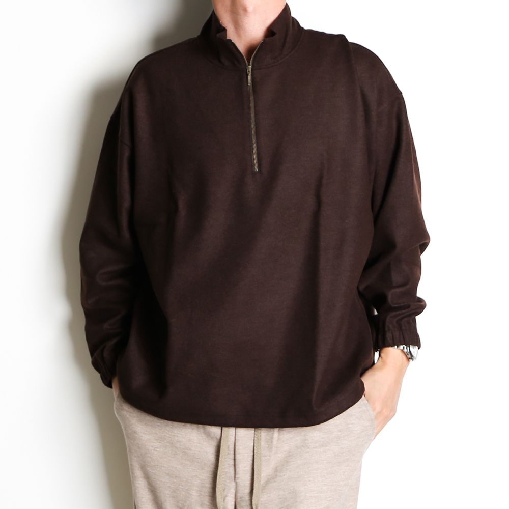 Iroquois - DOUBLE FACE JERSEY HALF ZIP / ハーフジップ プル