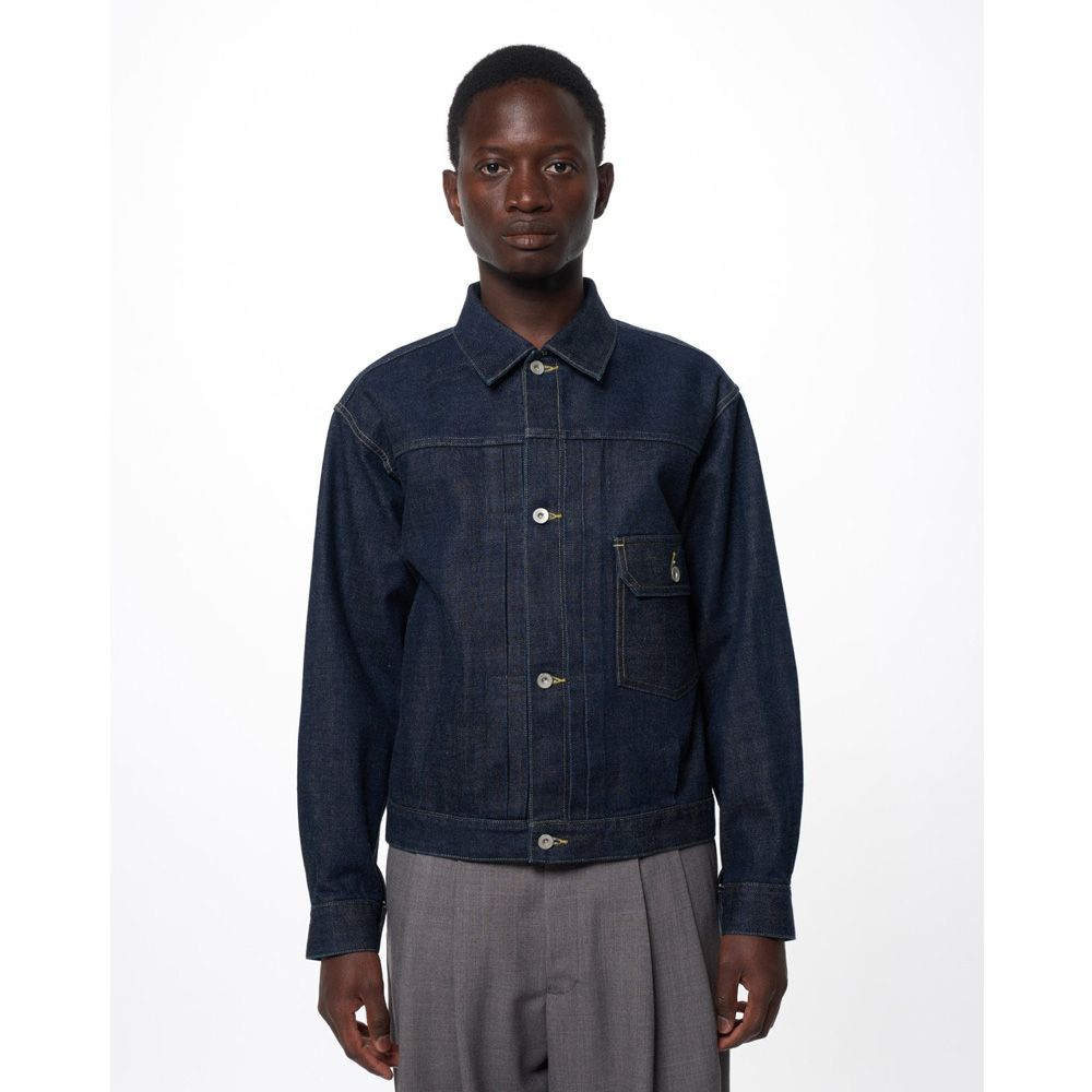 TYPE-1 DENIM JACKET - INDIGO O.W / オーガニックコットン 13.5oz セルビッチデニム - TYPE-1 デニムジャケット / M26C07BL01C (7月下旬入荷予定)