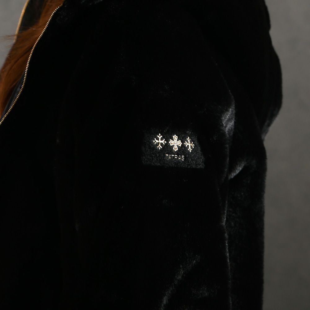 【レディース】 YUMOLA ユモラ - BLACK / エコファー フードブルゾン (フリース) / LJXA0039033588