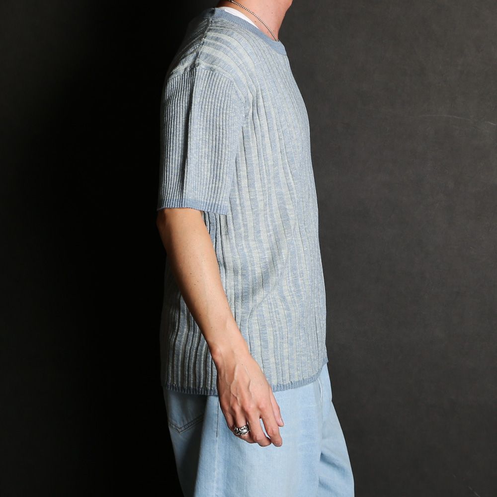 "RIB KNIT" T-SHIRTS / サマーニット Tシャツ / TA23SS-KN150