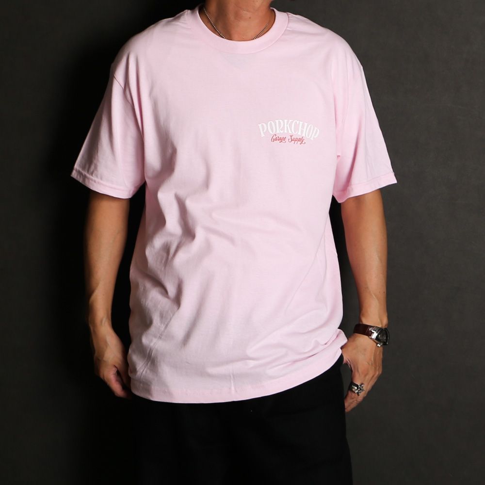 PCP BACK TEE - PINK / ショートスリーブTシャツ