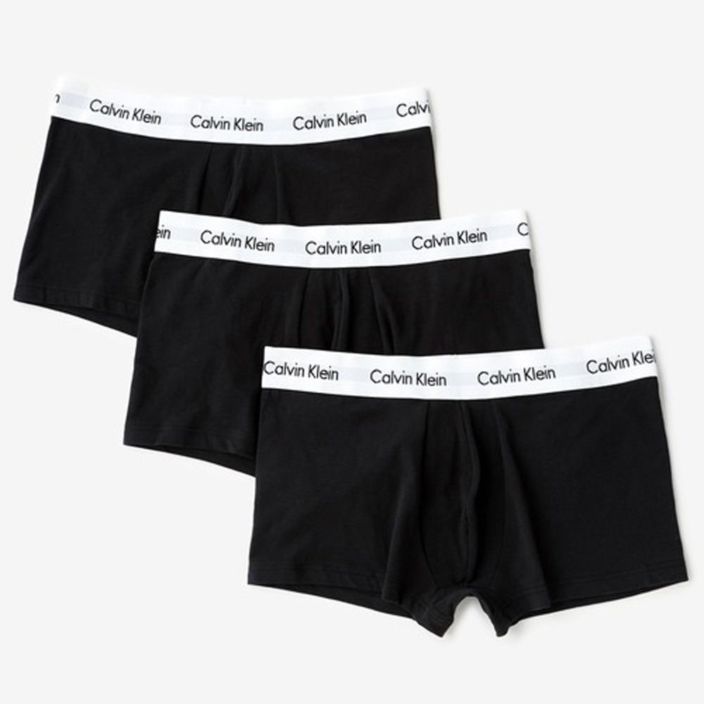 Calvin 2024 Klein Black&White Boys' Swim Trunk with UPF 50+ Sun Protection, 14-16, Bl