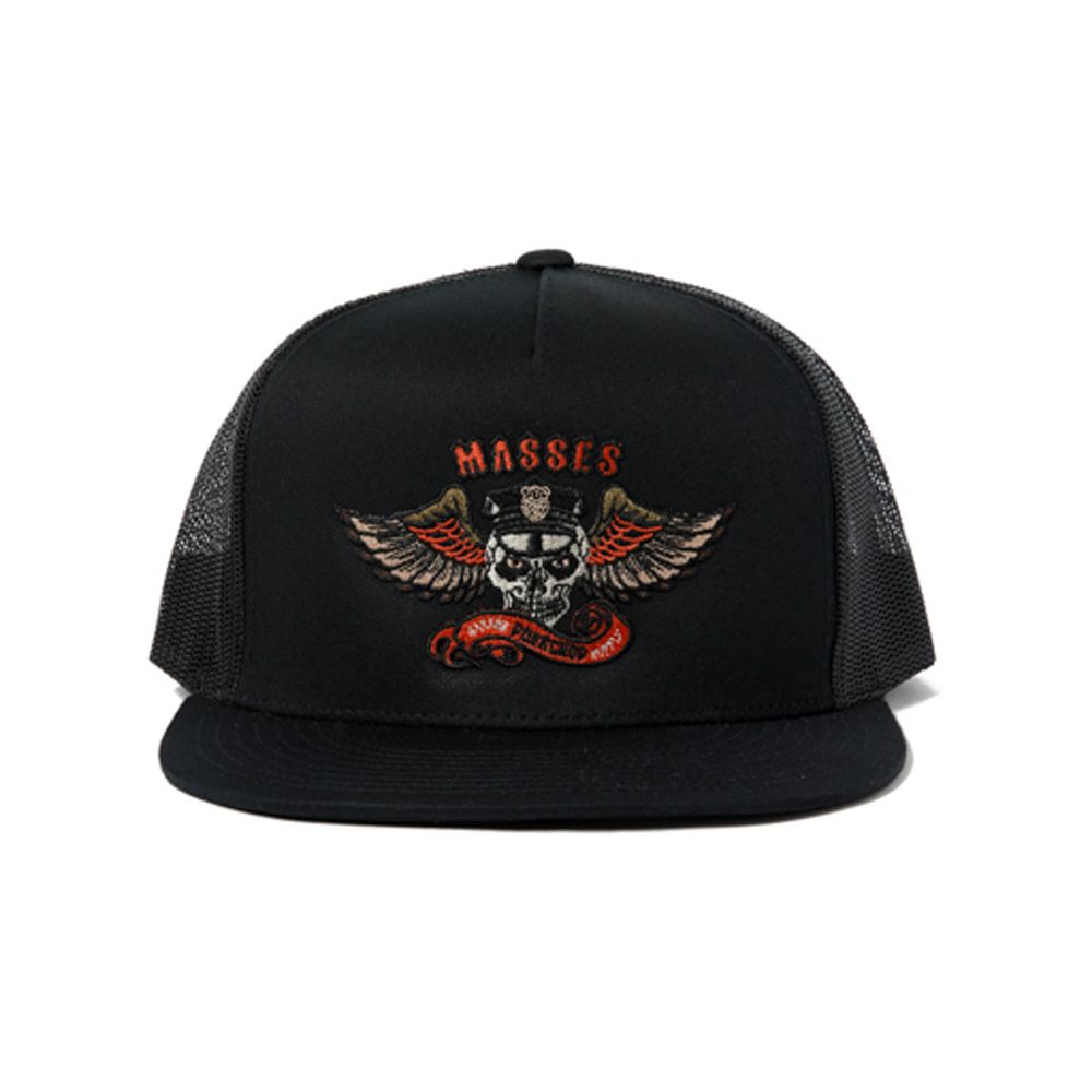 MASSES - 【ラスト1点】 × PORK CHOP / MESH CAP EAGLE P - Black