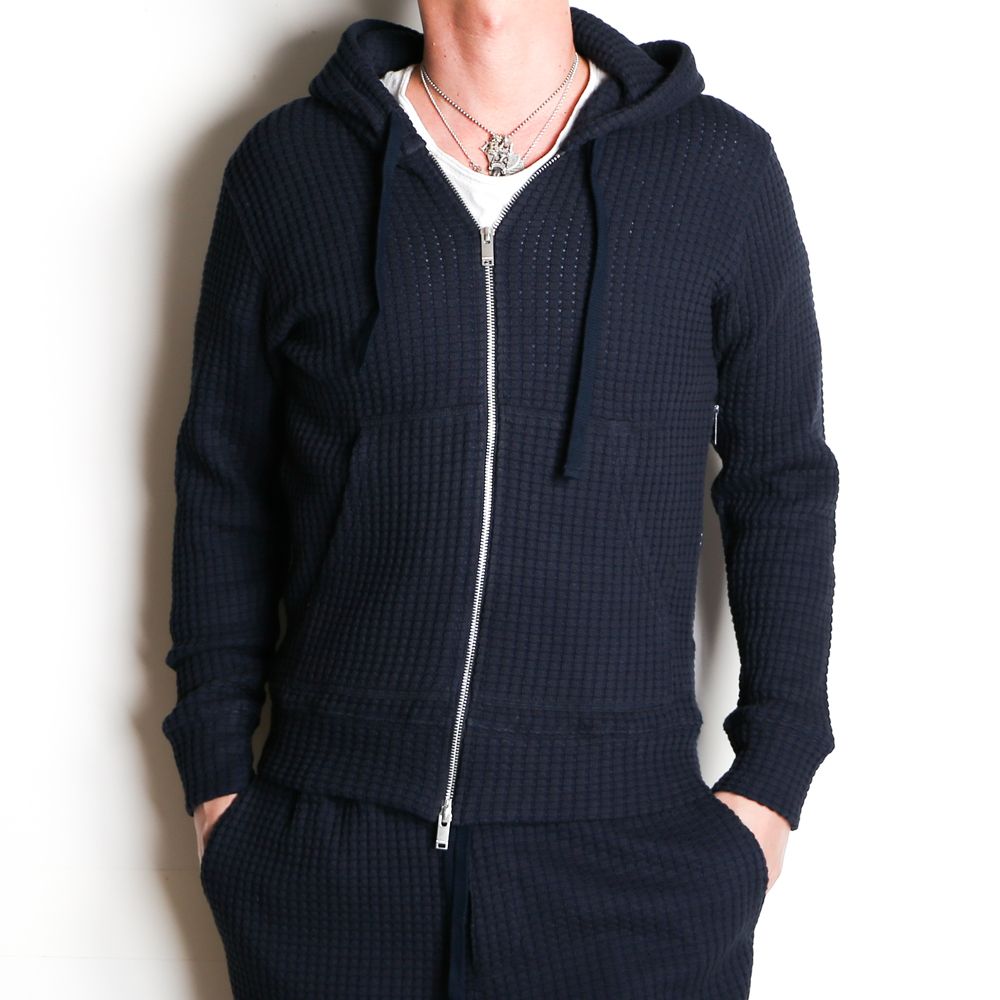 BIG WAFFLE Hoodie / ビッグワッフル ジップアップパーカー / MSEA21S0846-M