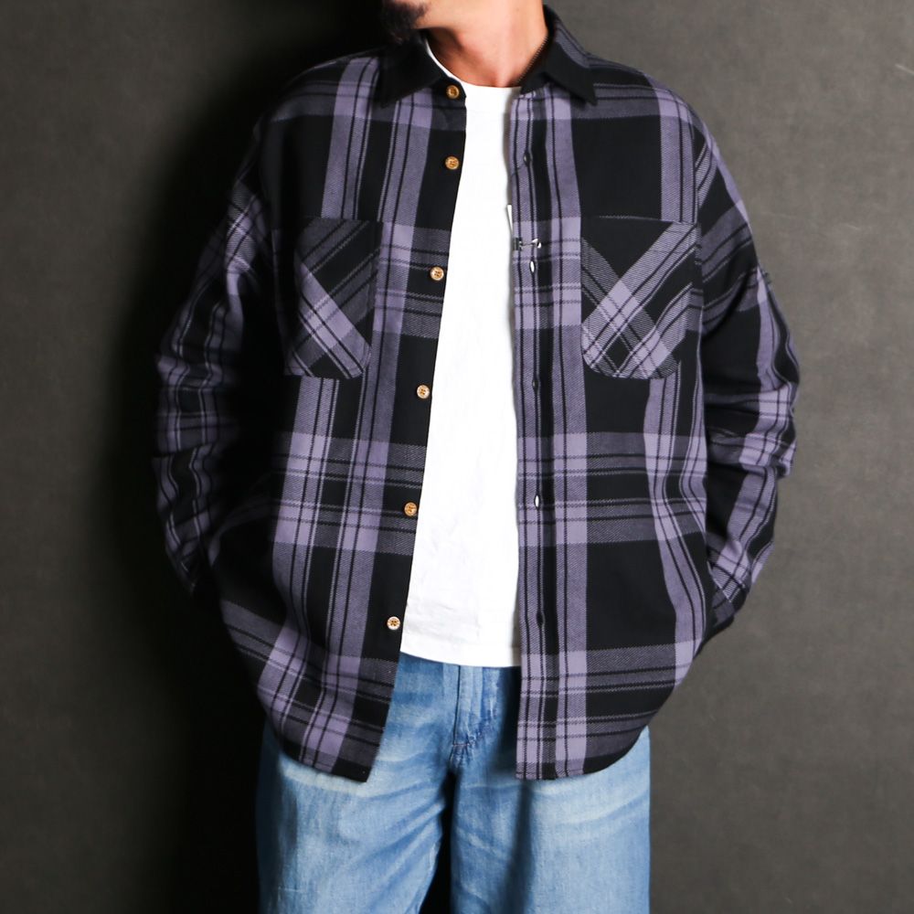 【ラスト1点-サイズ40】 × BIG MAC / SHIRT - BK CHECK / 2251-SH40-013